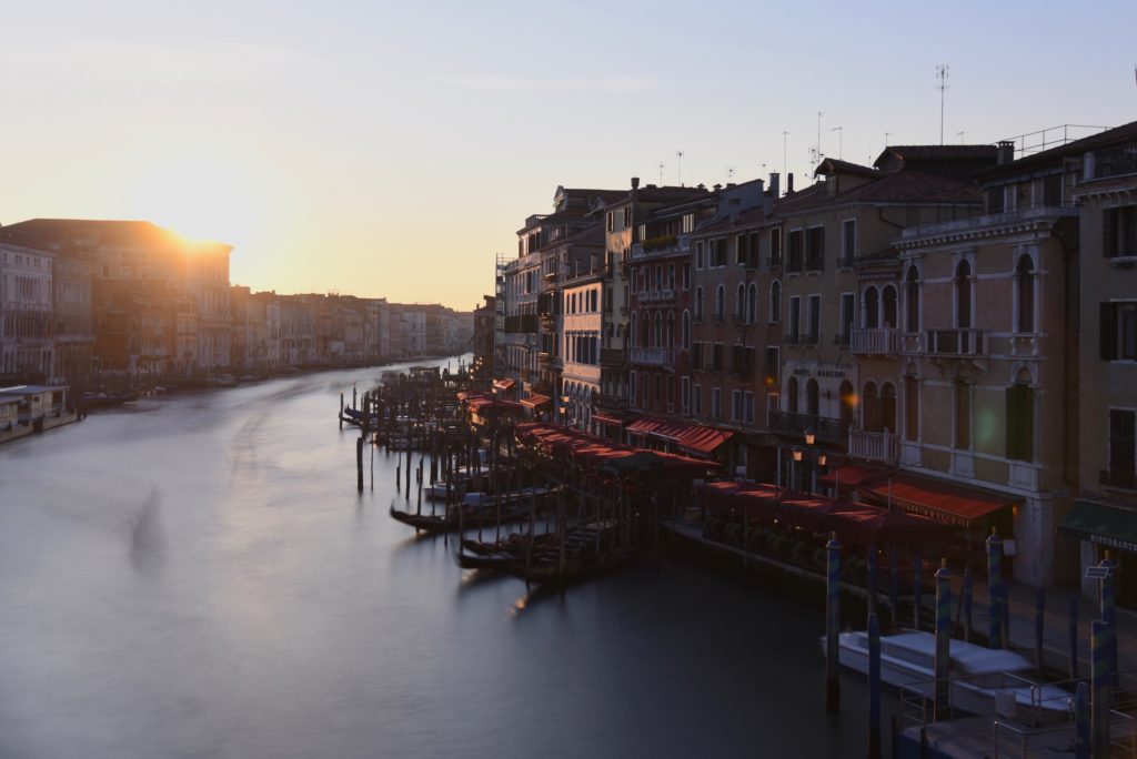 Canal Grande at sunset